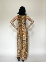 Load image into Gallery viewer, MORGAN DE TOI MESH CHEETAH DRESS
