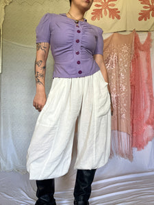 1940’s PURPLE BLOUSE