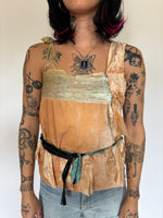 Load image into Gallery viewer, 1920’s VELVET SILK + SEQUIN CAMISOLE
