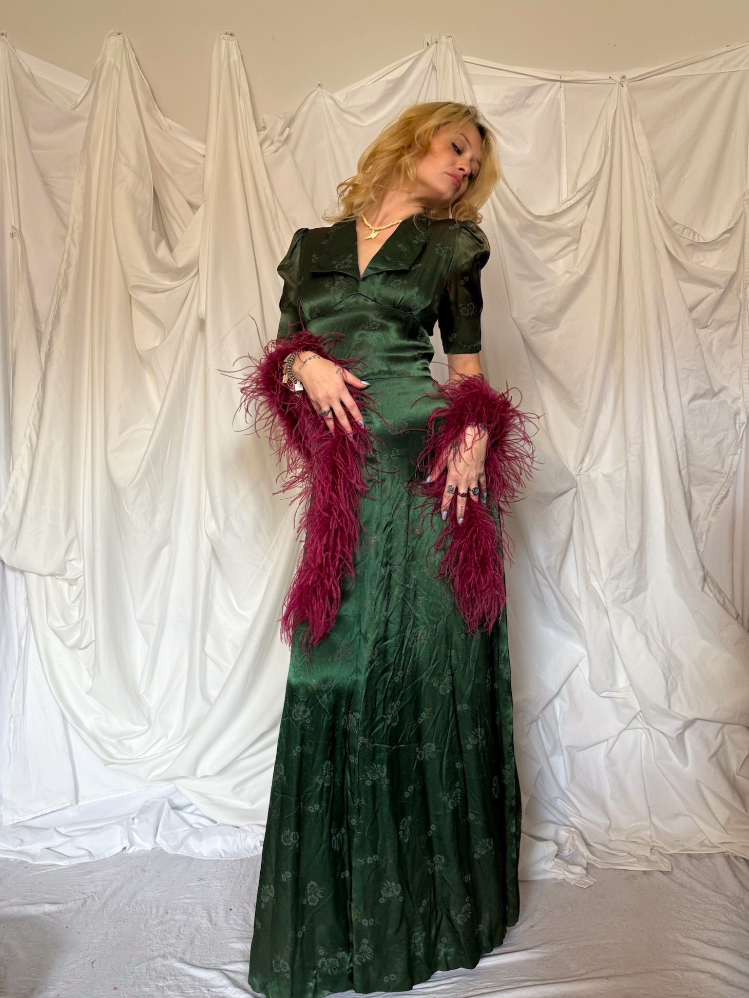 1940’s JACQUARD GOWN