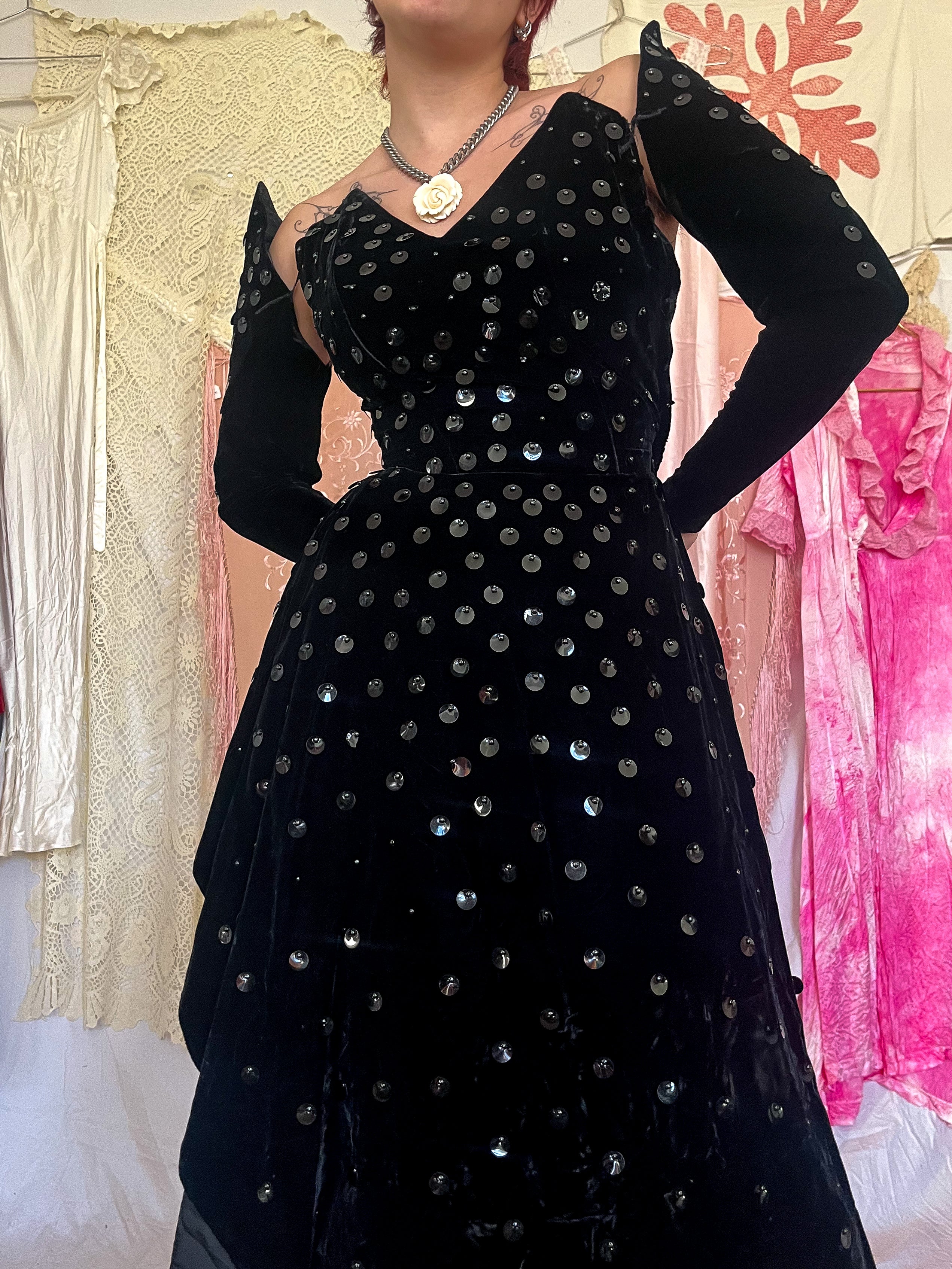 WITCHY SEQUINED DRESS