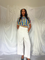 Load image into Gallery viewer, 1930’s MULTI-COLORED STRIPE BLOUSE
