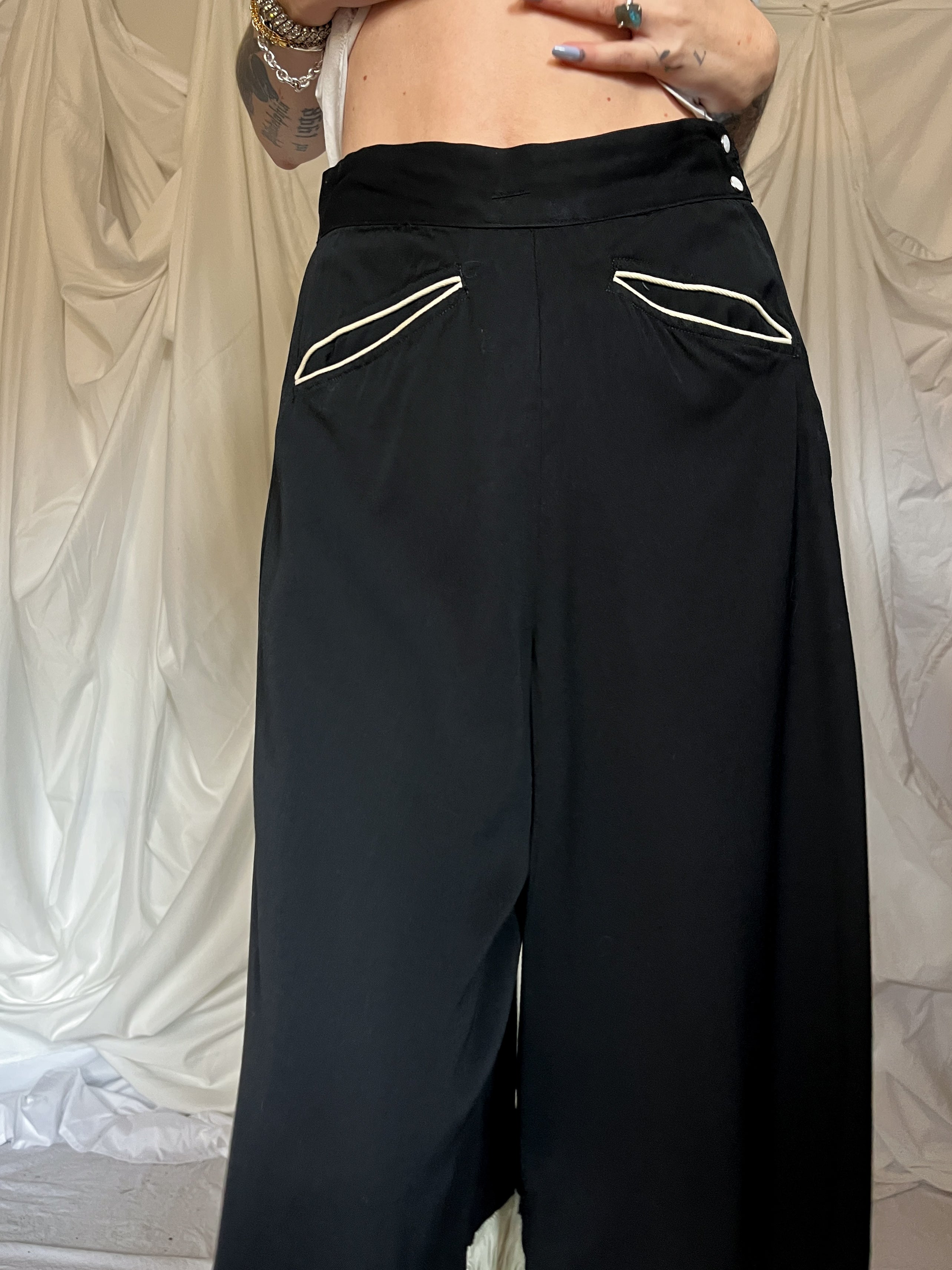 1950’s GABARDINE TASSEL TROUSERS