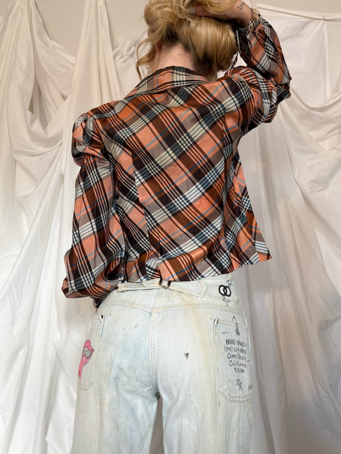 1940’s TAFFETA BLOUSE