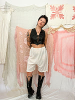 Load image into Gallery viewer, LEATHER LACE UP VEST
