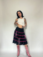 Load image into Gallery viewer, MORBID THREADS GOTH SLIP SKIRT
