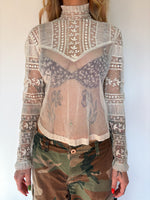 Load image into Gallery viewer, EDWARDIAN NETTED TOP
