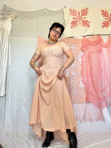 1940’s PINK LACE DRESS