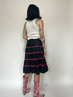 Load image into Gallery viewer, MORBID THREADS GOTH SLIP SKIRT
