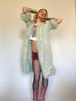 Load image into Gallery viewer, 1930’s BABY BLUE MARABOU ROBE
