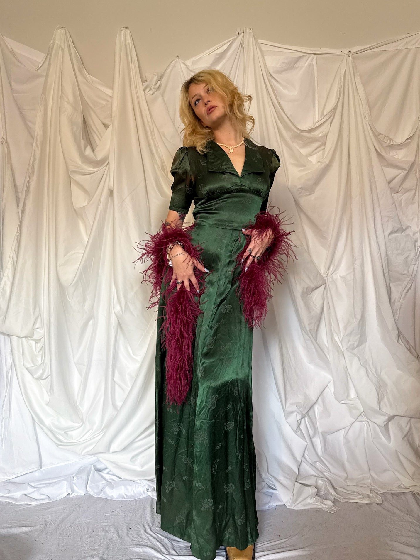 1940’s JACQUARD GOWN