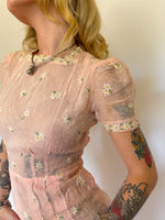 Load image into Gallery viewer, 1940’s ORGANZA MIDI DRESS
