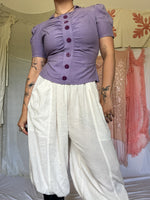 Load image into Gallery viewer, 1940’s PURPLE BLOUSE
