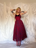 Load image into Gallery viewer, 1950’s PLAID CHIFFON DRESS
