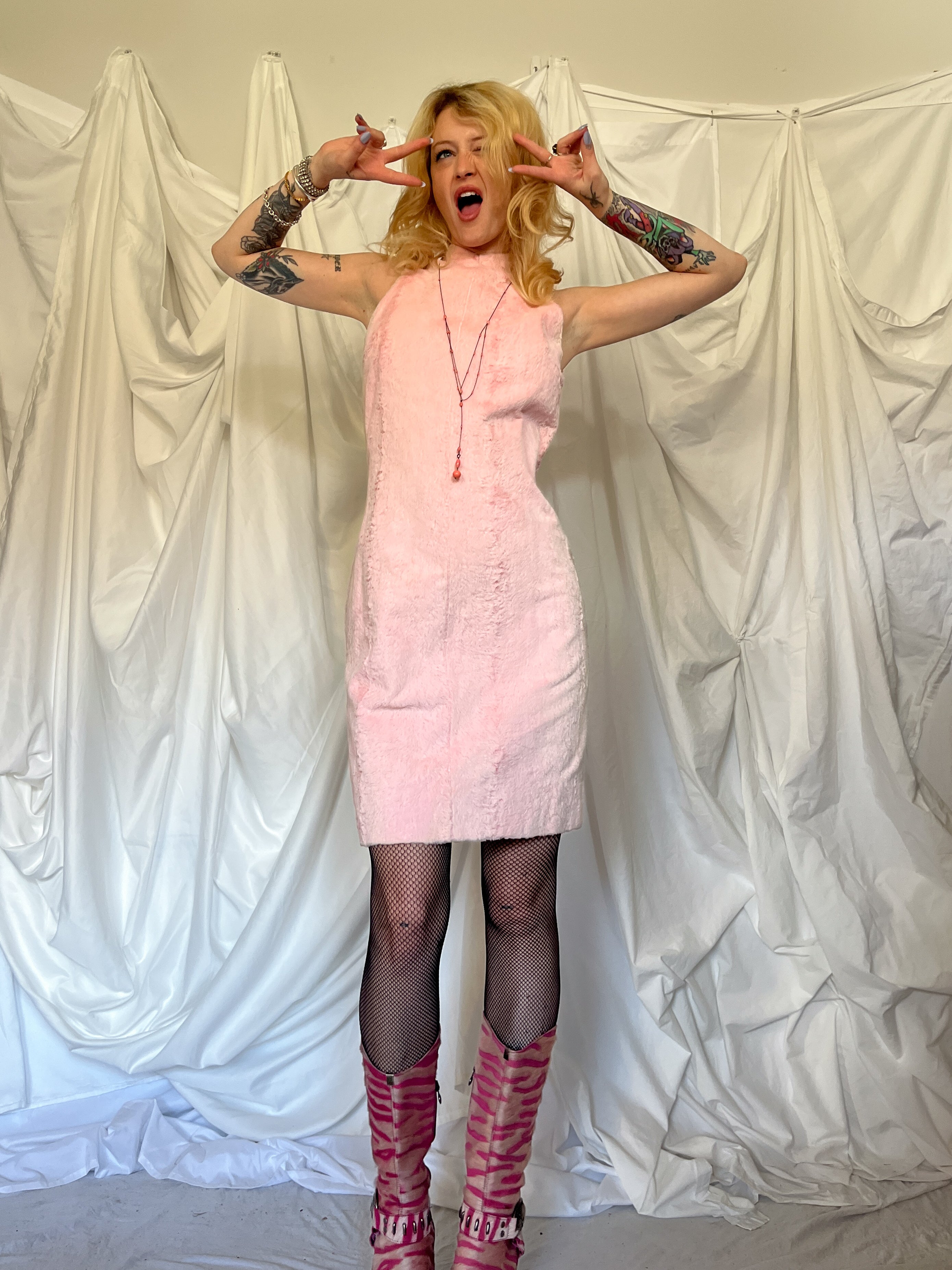 1960’s FUZZY PINK DRESS