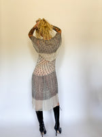 Load image into Gallery viewer, 1920’s SILK CHIFFON PAISLEY DRESS
