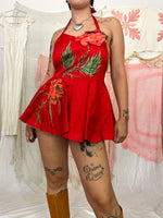 Load image into Gallery viewer, HAND PAINTED TAFFETA DRESS
