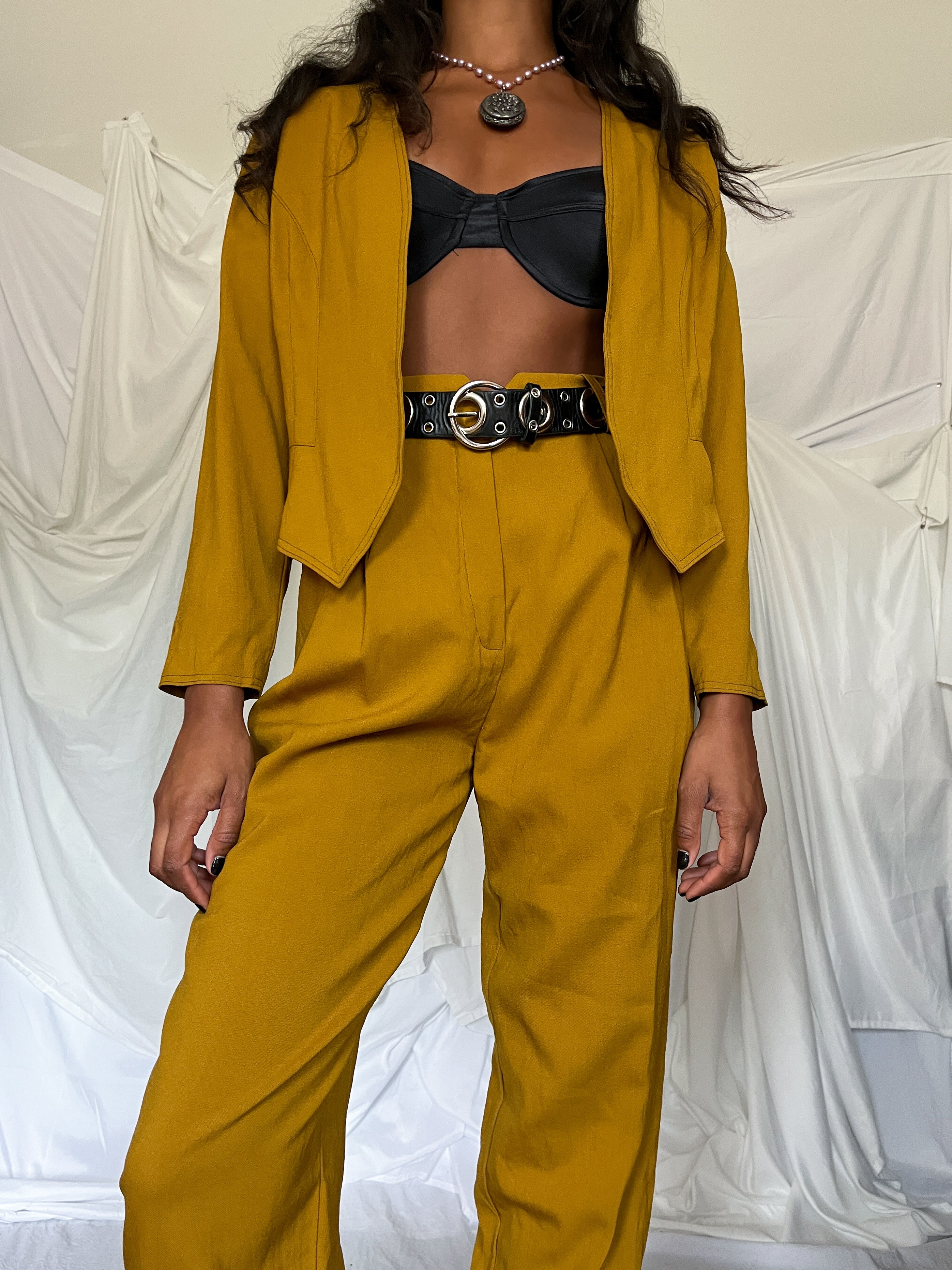 1980’s MUSTARD SUIT