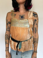 Load image into Gallery viewer, 1920’s VELVET SILK + SEQUIN CAMISOLE
