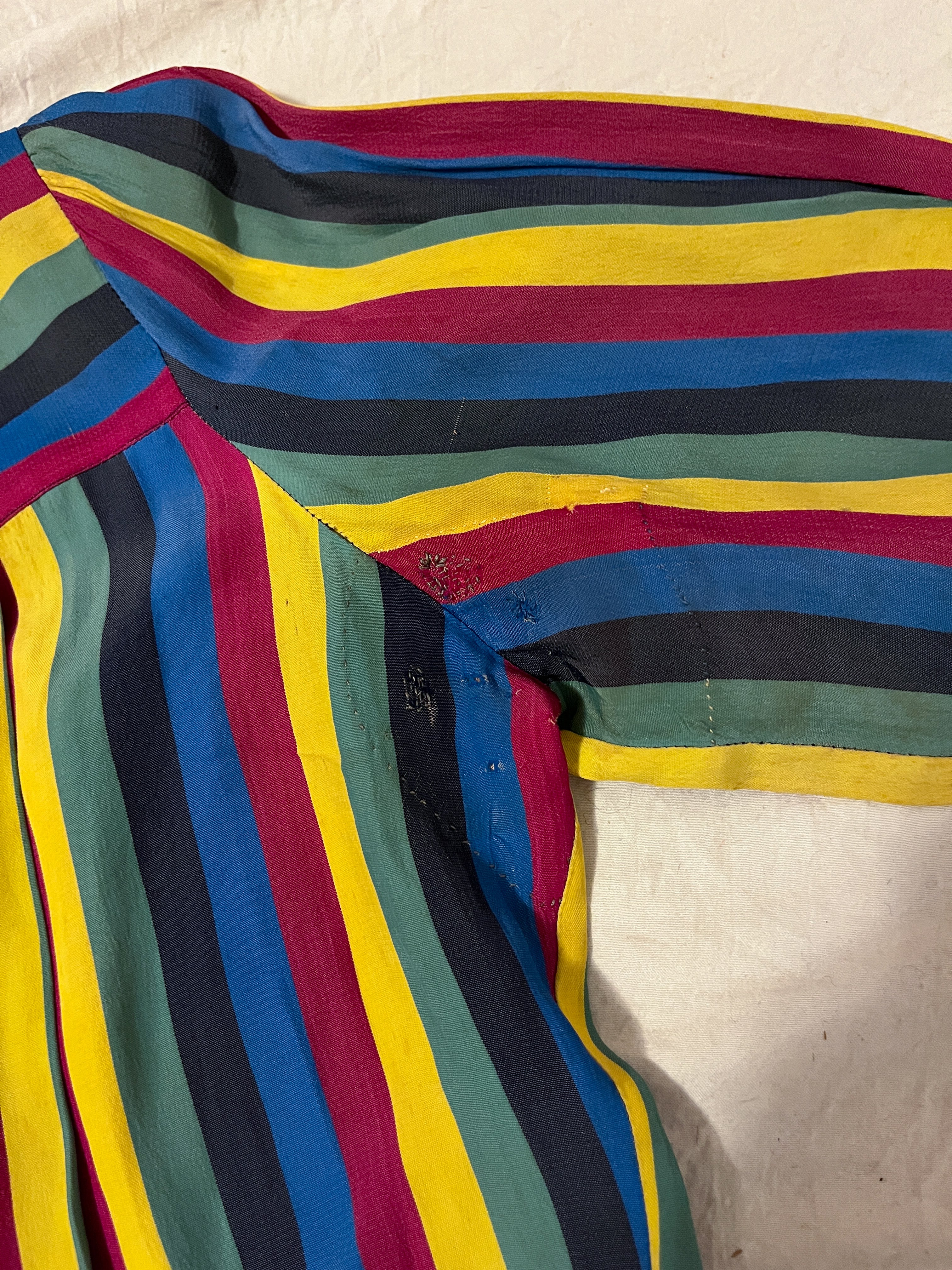 1930’s MULTI-COLORED STRIPE BLOUSE