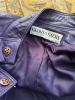 Load image into Gallery viewer, 1980’s PURPLE LEATHER JACKET
