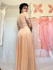 1940’s PINK LACE DRESS