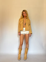 Load image into Gallery viewer, 1970’s MICROSUEDE FRINGE JACKET
