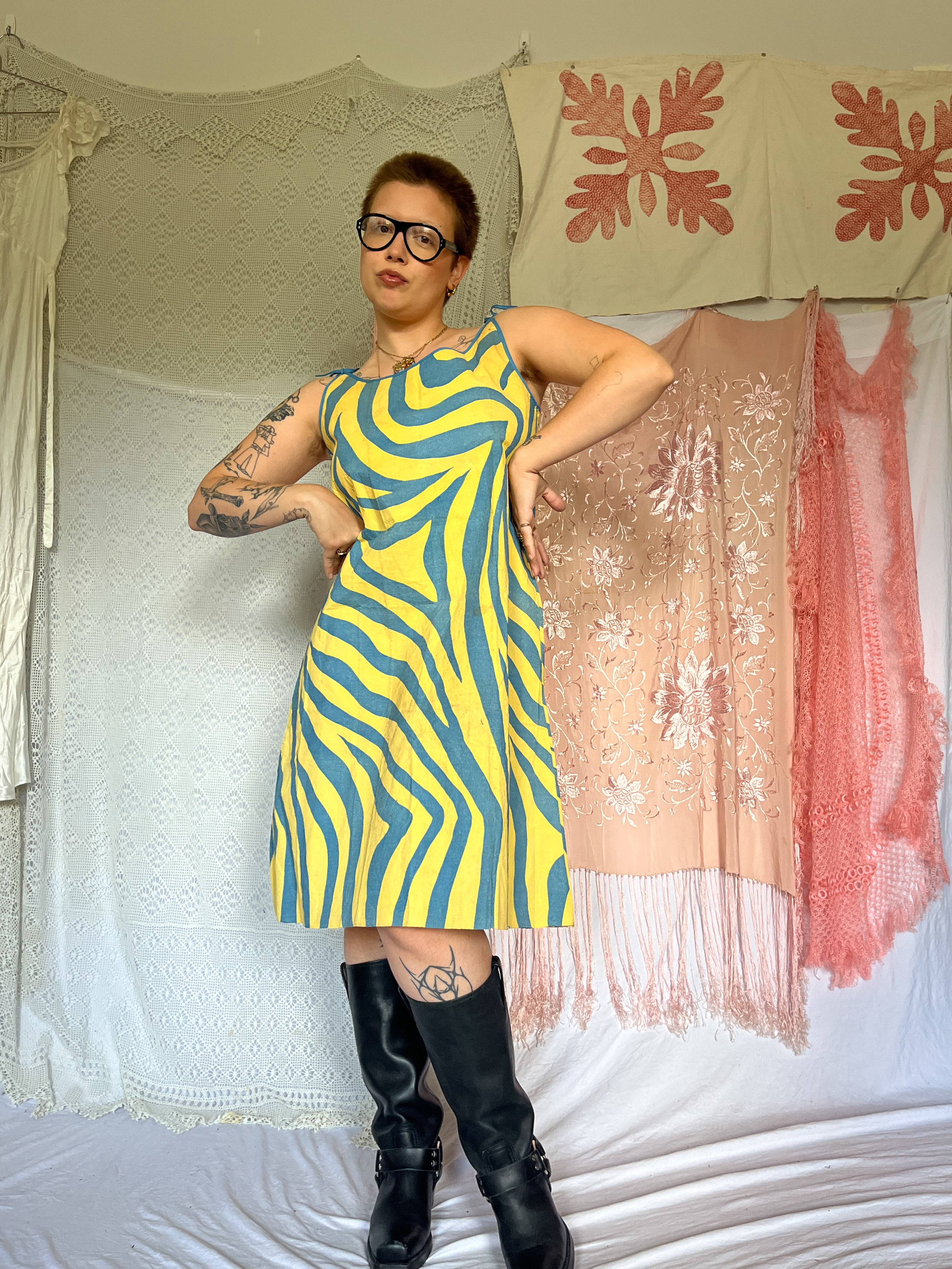 ZEBRA PRINT PAPER DRESS