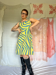 ZEBRA PRINT PAPER DRESS