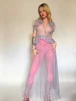 Load image into Gallery viewer, 1940’s NETTED LILAC DRESS
