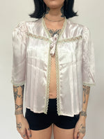 Load image into Gallery viewer, 40’s SATIN BED JACKET
