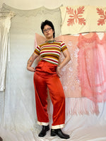 Load image into Gallery viewer, 1940’s RED SILK PANTS
