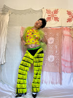 Load image into Gallery viewer, 1960’s GREEN TASSEL SHOWGIRL PANTS
