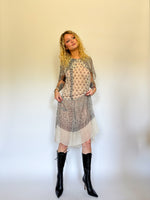 Load image into Gallery viewer, 1920’s SILK CHIFFON PAISLEY DRESS
