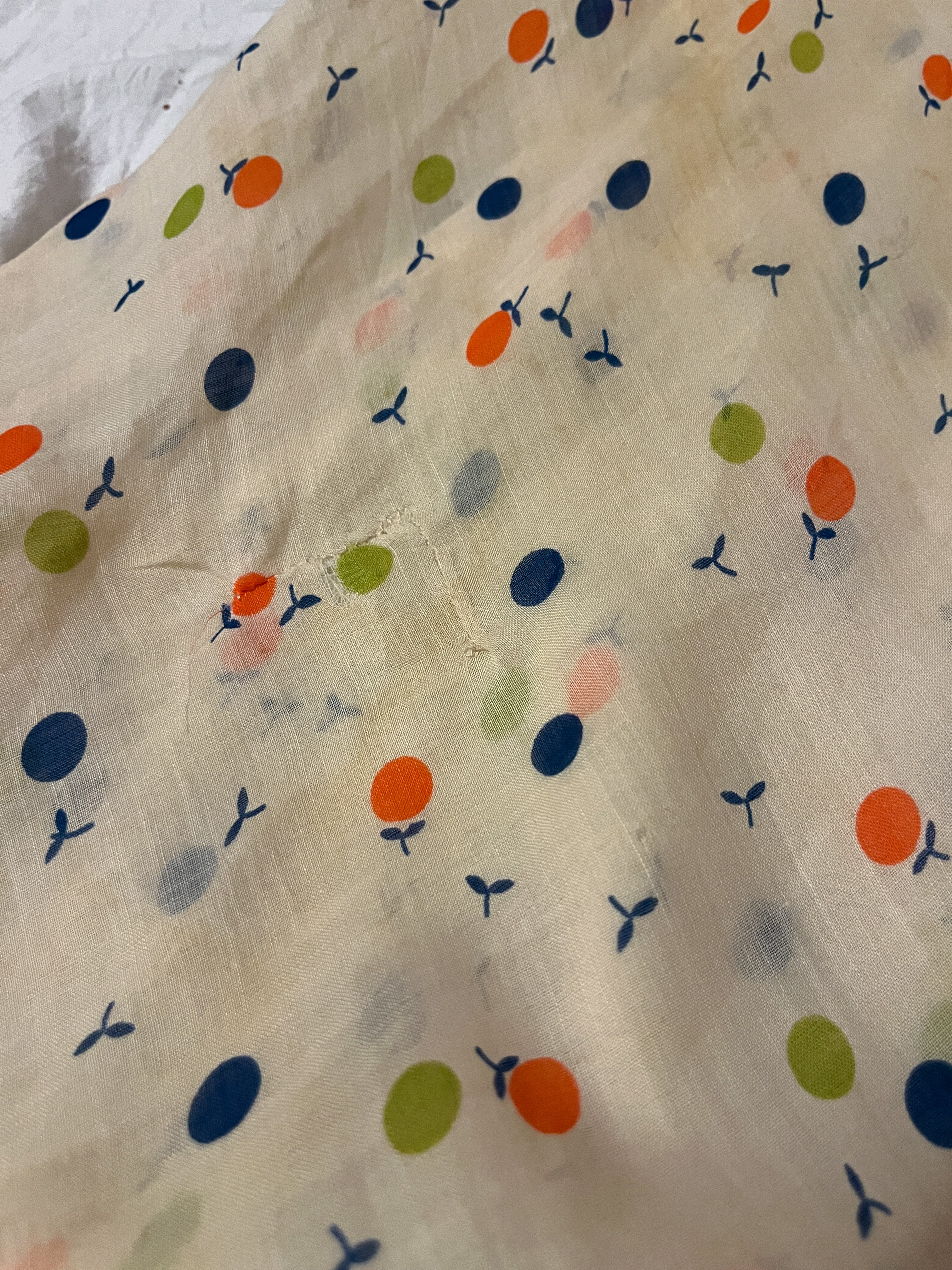 1930’s COTTON BIAS CUT DRESS