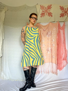 ZEBRA PRINT PAPER DRESS