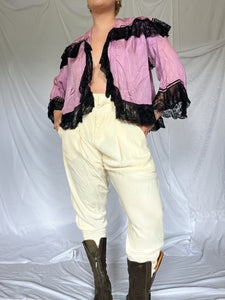 PINK EDWARDIAN BED JACKET