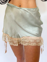 Load image into Gallery viewer, 1930’s BLUE SILK TAP SHORTS
