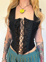 Load image into Gallery viewer, VICTORIAN TIE FRONT BODICE
