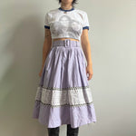 Load image into Gallery viewer, PURPLE PANELED SKIRT
