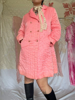 Load image into Gallery viewer, PINK QUILTED HOUSE COAT
